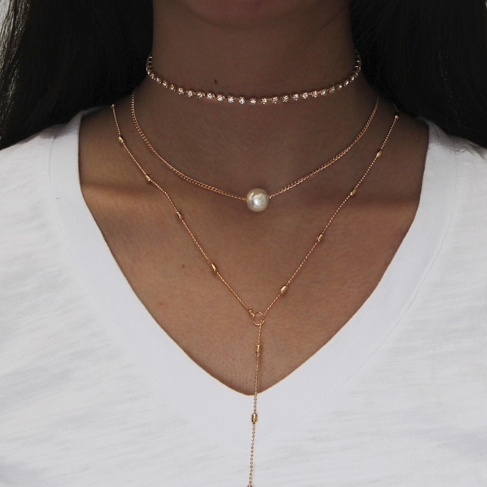 NEW triple layer necklace - Picture 3 of 3